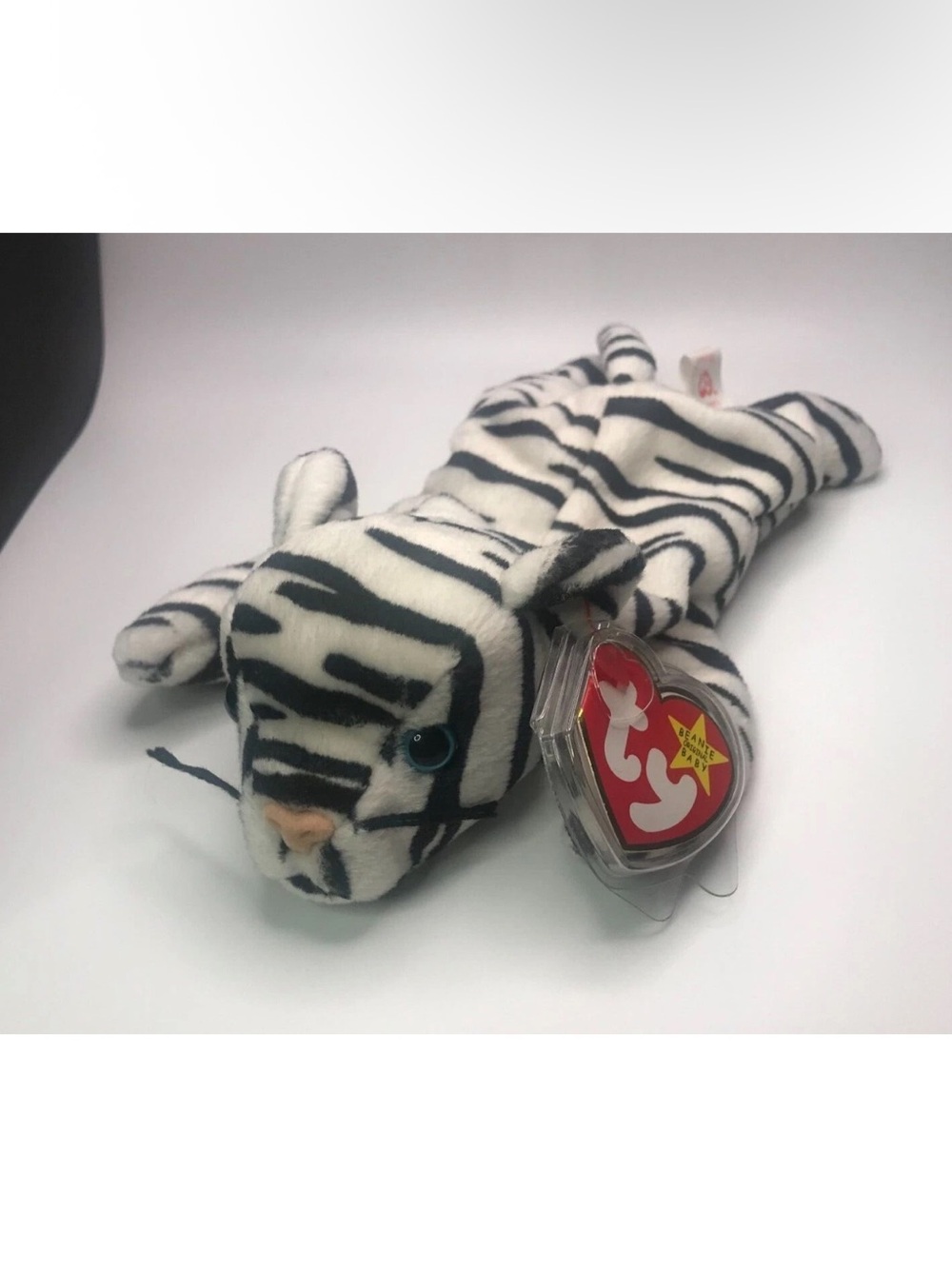 TY Beanie Baby Blizzard Tiger Near Mint Retired Vintage